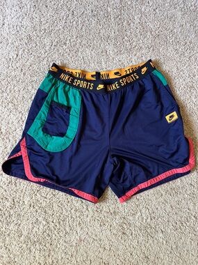 Nike Sport Clash Training Men’s Navy Athletic Shorts